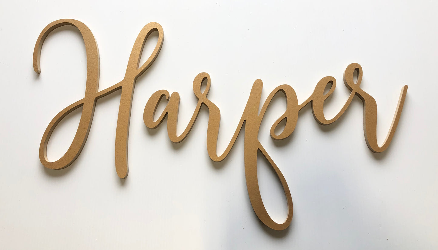 Custom Wooden Nursery Name