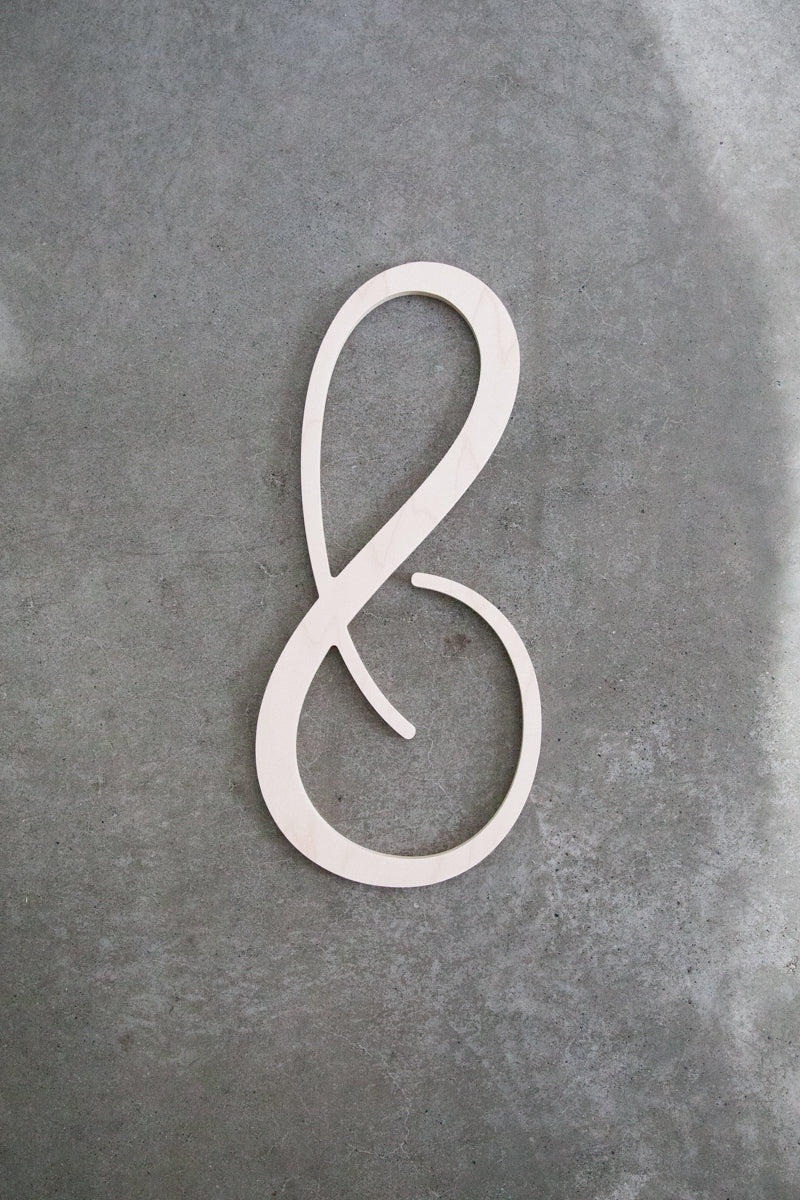 Single Letter Wooden Monogram 6"