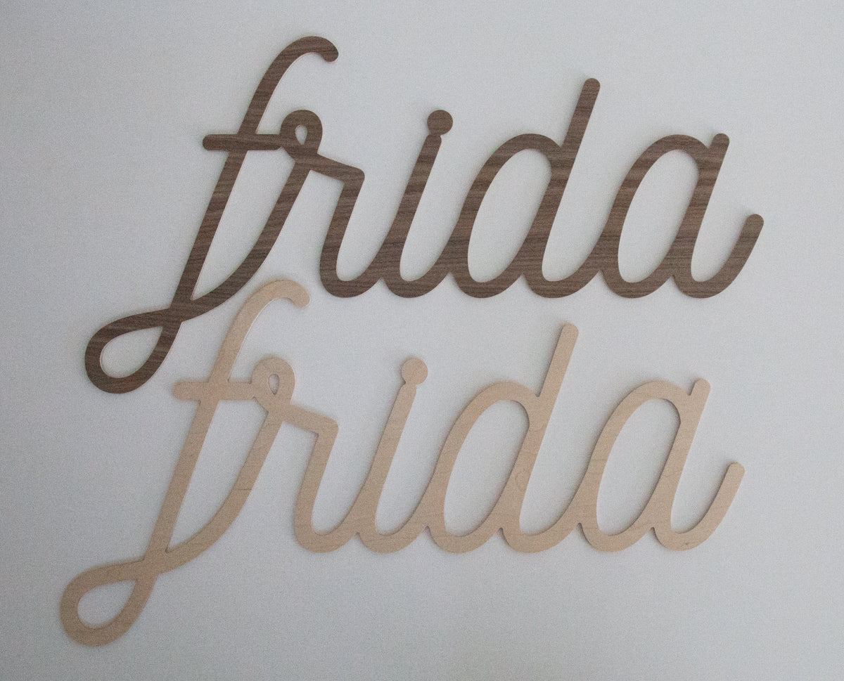 Premium Custom wood grain sign