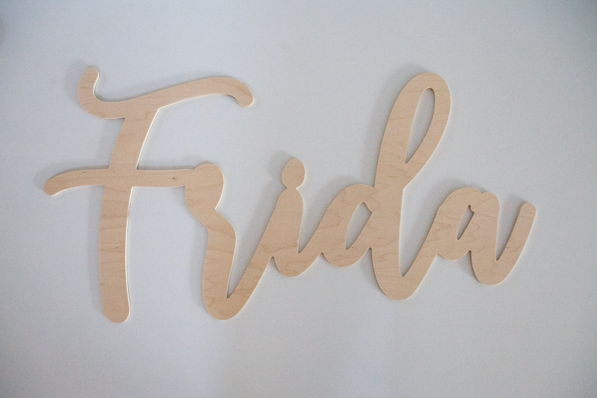 Premium Custom wood grain sign
