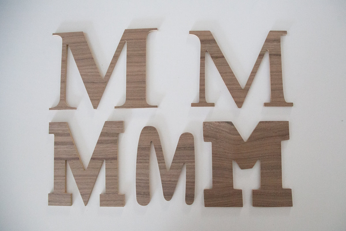 Single Letter Wooden Monogram 6"