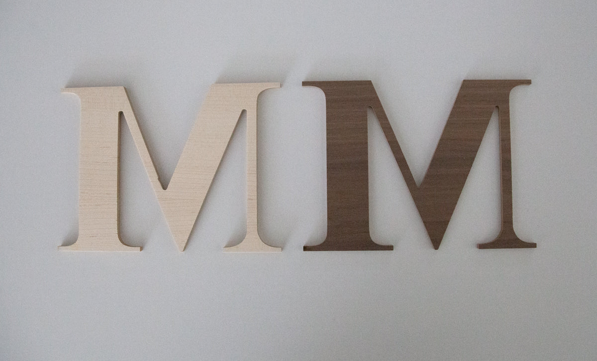 Single Letter Wooden Monogram 6"