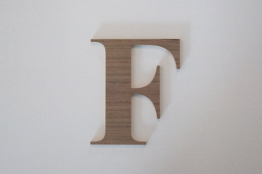 Single Letter Wooden Monogram 6"